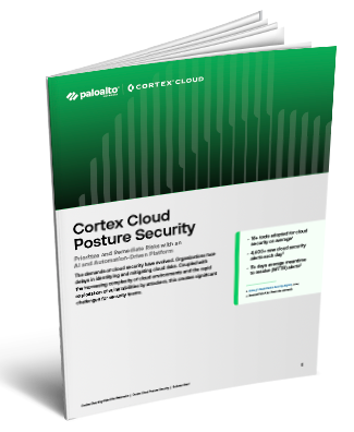 Cortex – Posture de sécurité dans le cloud