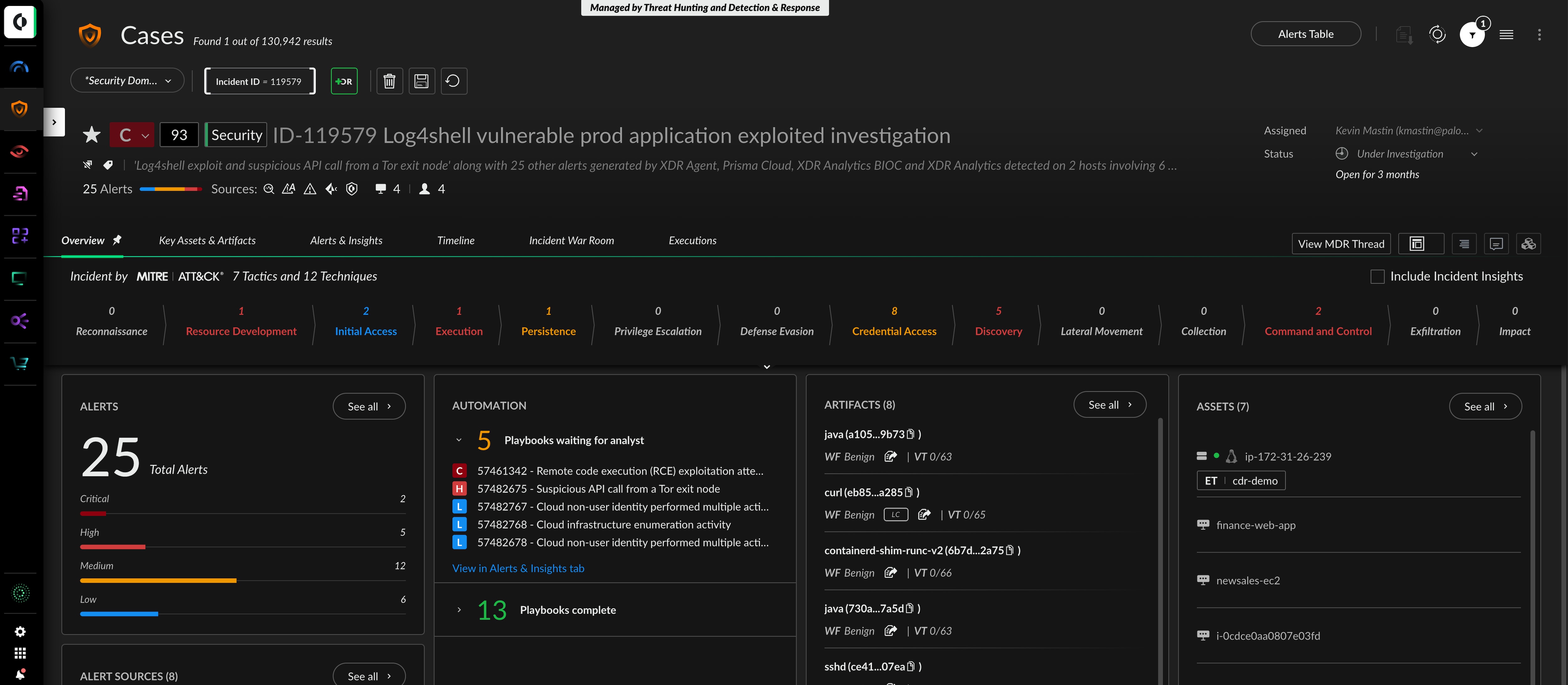 Détection et réponse dans le cloud (CDR)