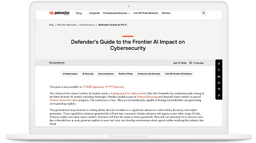 Lee Klarich – Impact des modèles d’IA de frontière sur la cybersécurité : le guide du défenseur