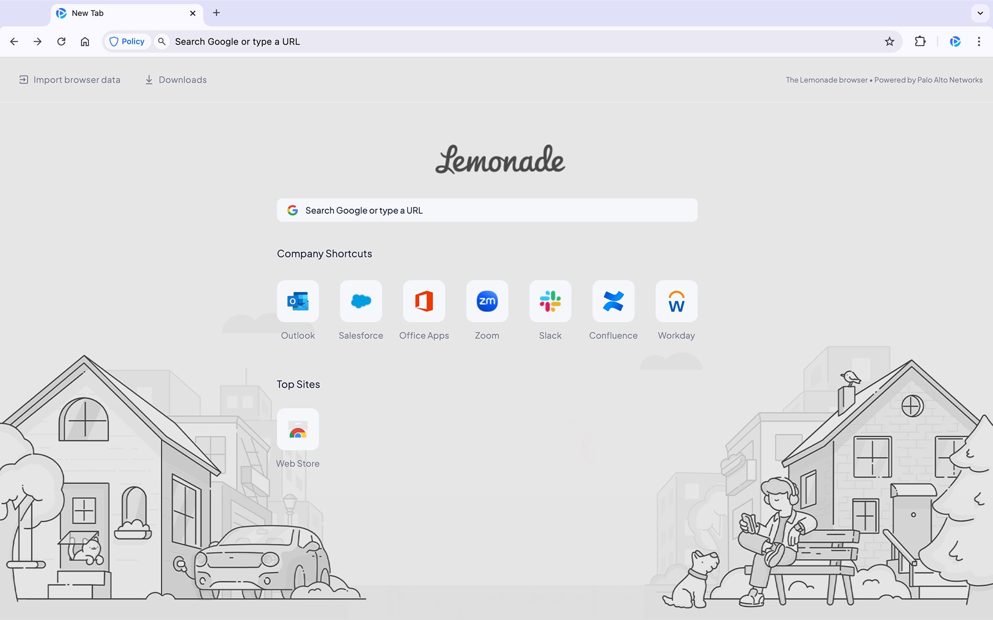 pab lemonade nouvel onglet