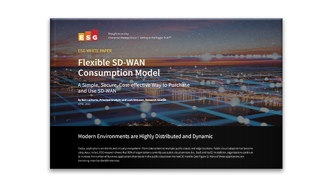 SD-WAN : modèle de consommation flexible
