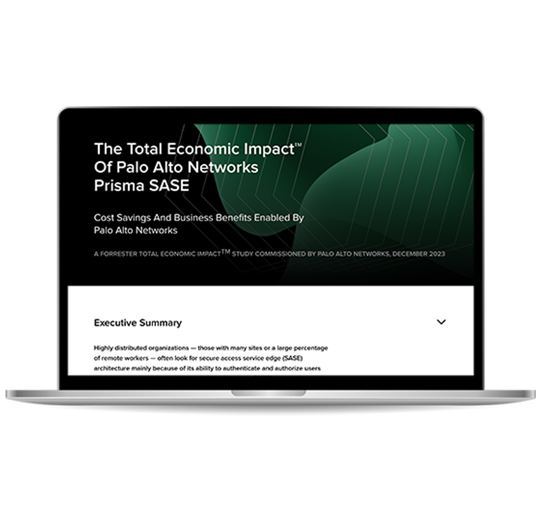 Étude Total Economic Impact™ de Palo Alto Networks Prisma SASE