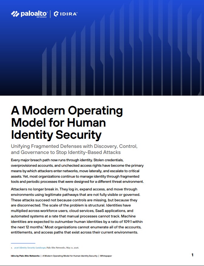 Un nouveau modèle opérationnel pour la sécurité des identités